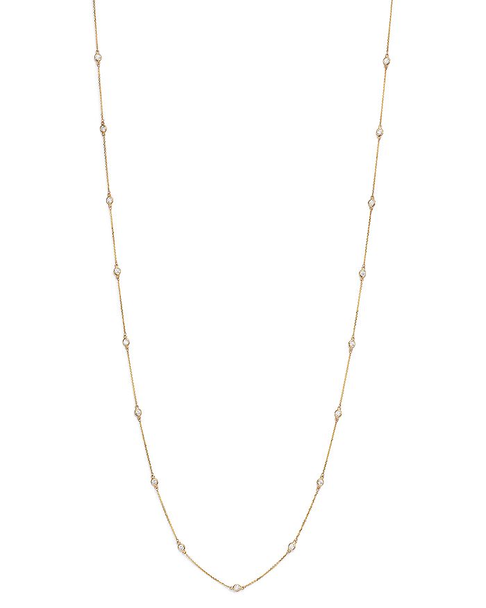 Bloomingdale's Diamond Long Station Necklace In 14k Yellow Gold, 2.0 Ct. T.w. - 100% Exclusive In White/gold