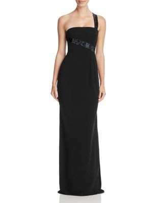 Armani - Crystal-Embellished One-Strap Gown
