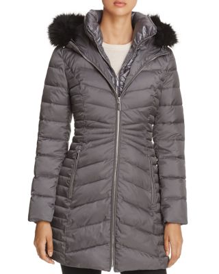 Laundry by Shelli Segal - Mixed Quilt Puffer Jacket