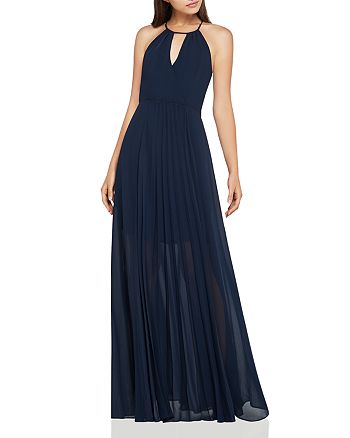 BCBGeneration Crossover-Bodice Pleated Maxi Dress | Bloomingdale's