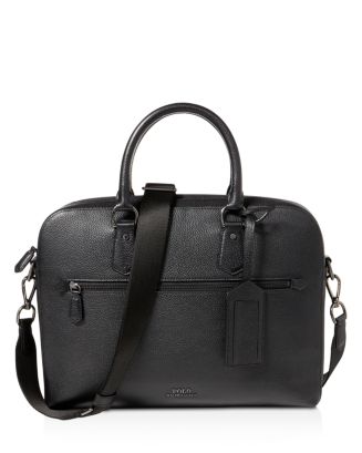 Polo Ralph Lauren Pebbled-Leather Briefcase | Bloomingdale's