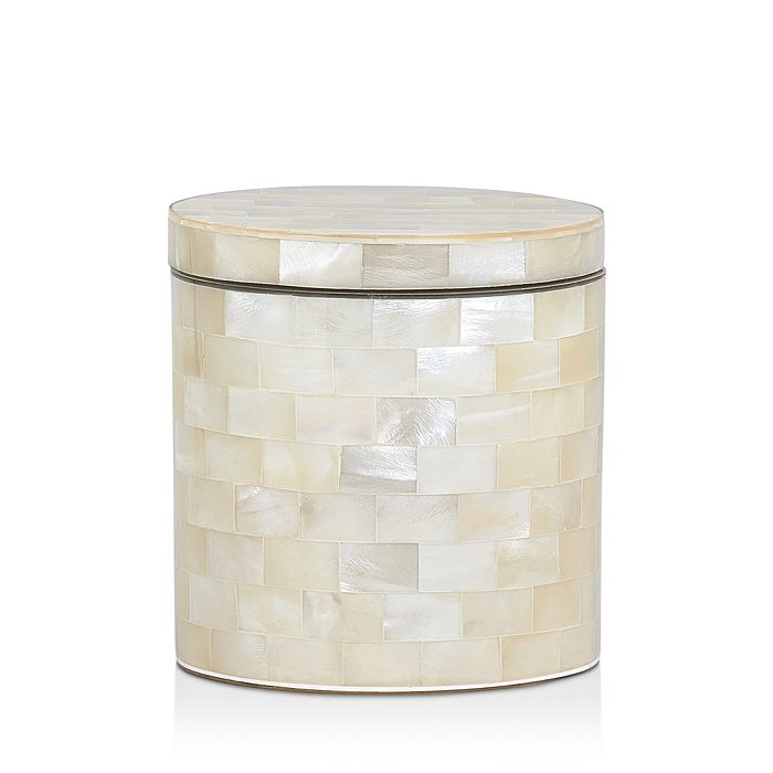 Labrazel White Agate Jar In Opal Ivory