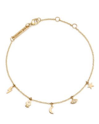 gold charm bracelet