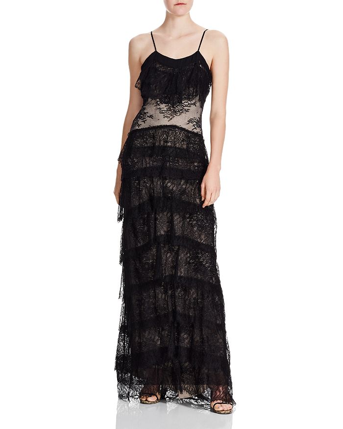 Haute Hippie Tiered Lace Gown | Bloomingdale's