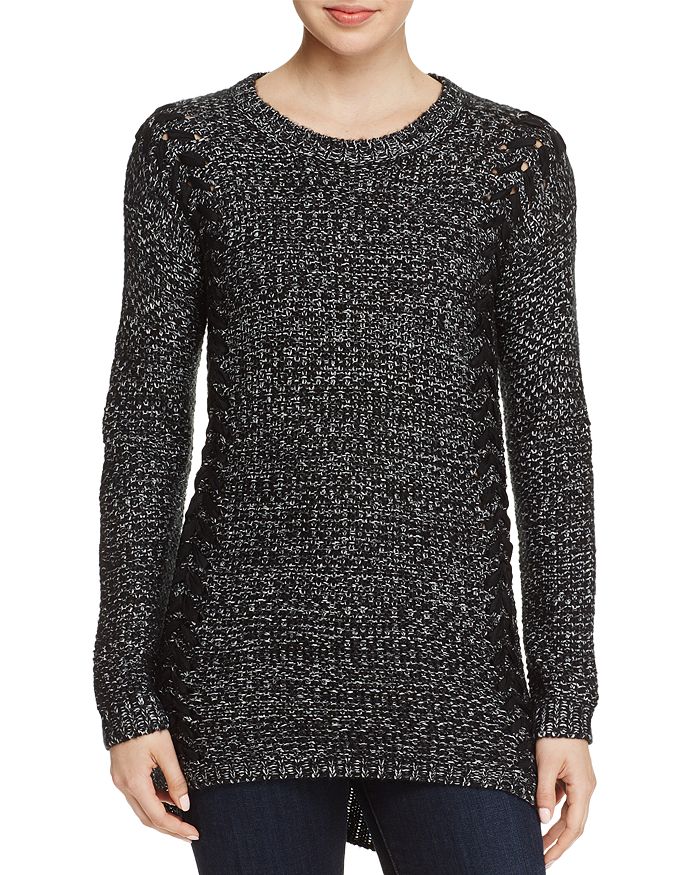 PPLA Lace Up Detail Sweater | Bloomingdale's