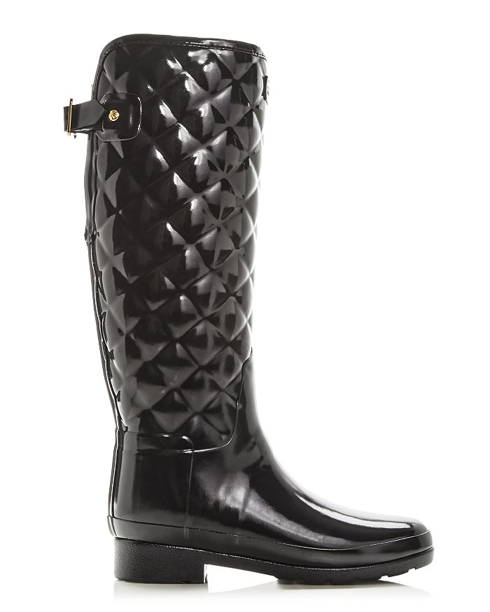 Hunter Original Refined High Gloss Quilted Waterproof Rain Boot In ...