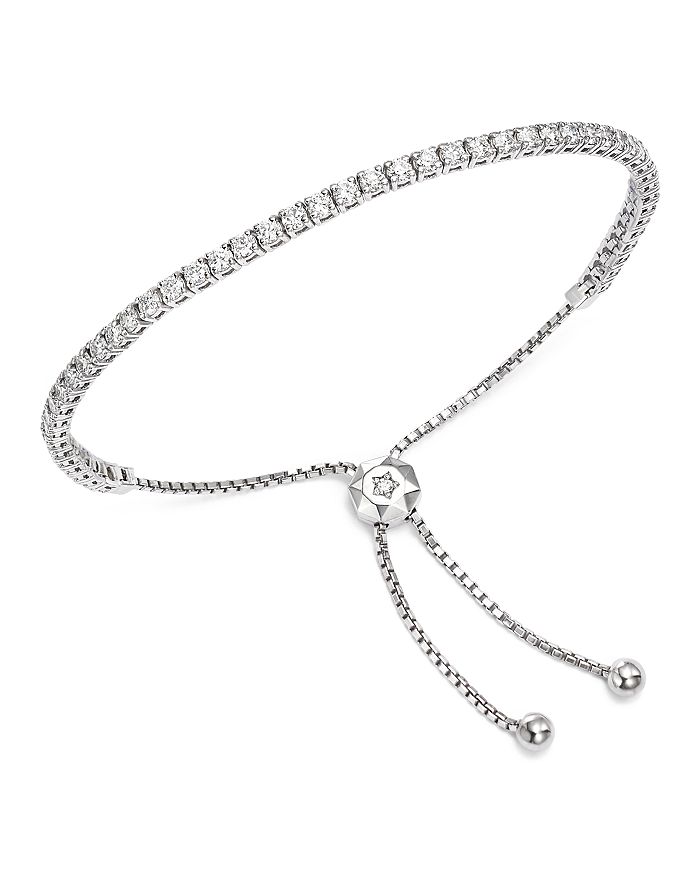 Bloomingdale's Diamond Tennis Bolo Bracelet In 14k White Gold, 2.50 Ct. T.w. - 100% Exclusive