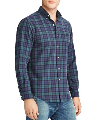 ralph lauren plaid oxford shirt