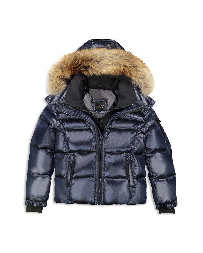 SAM. Boys' Fur Trimmed Puffer Jacket - Little Kid | Bloomingdale's