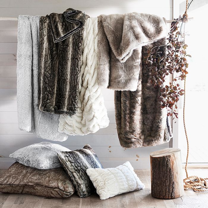 Hudson park faux fur throw top