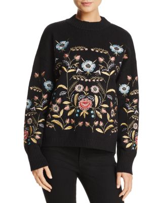 Lucy Paris Embroidered Sweater 100% Exclusive Bloomingdale's