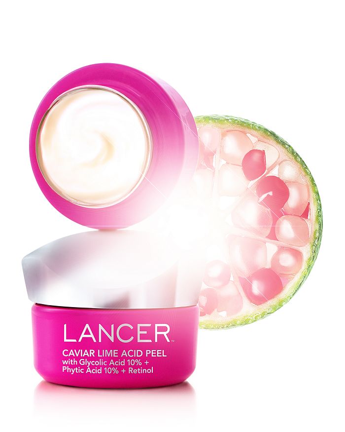Shop Lancer Caviar Lime Acid Peel With Glycolic Acid 10% + Phytic Acid 10% + Retinol 1.7 Oz.