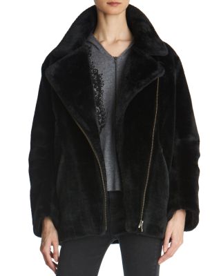 kooples faux fur jacket