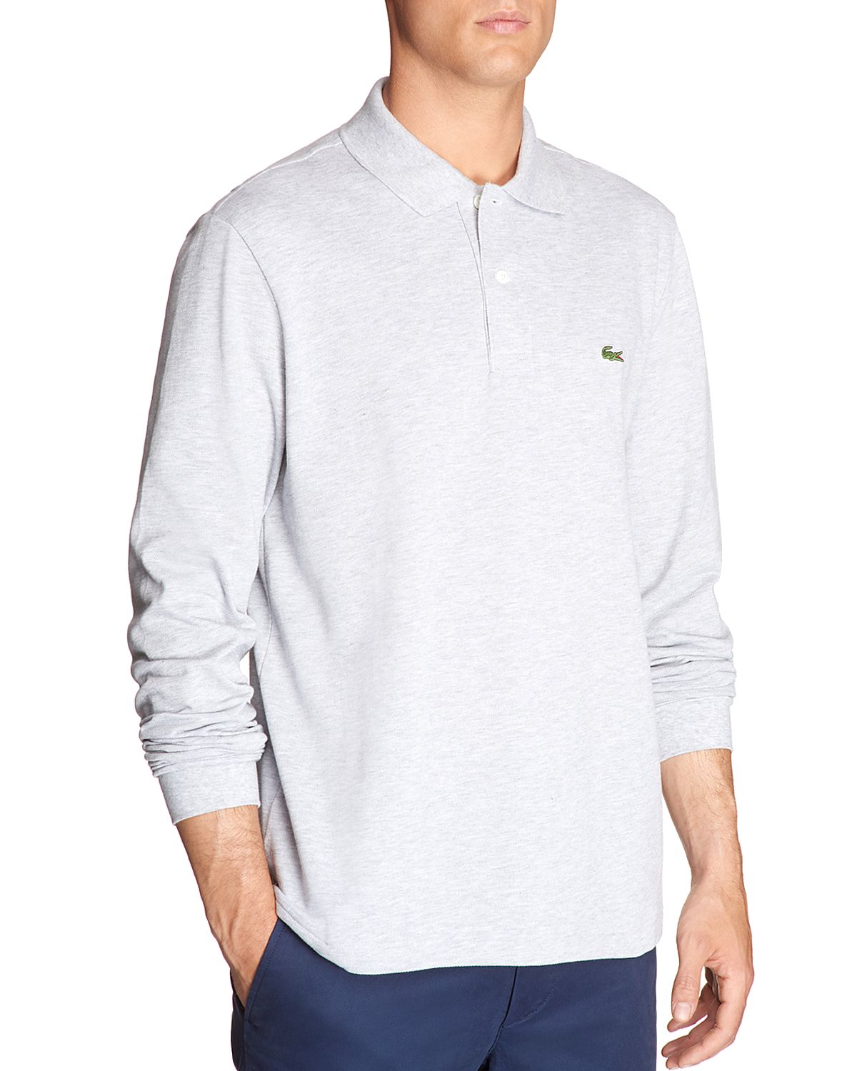 Lacoste Classic Fit Long-Sleeve Pique Polo Shirt