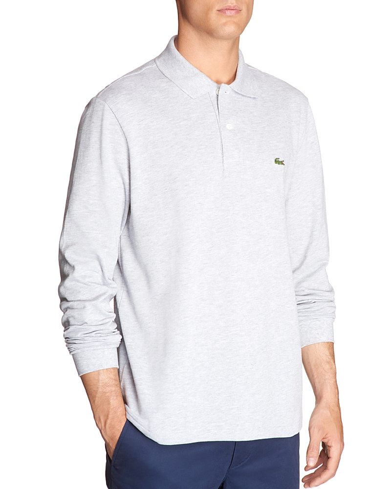 Lacoste Classic Fit Long-Sleeve Pique Polo Shirt