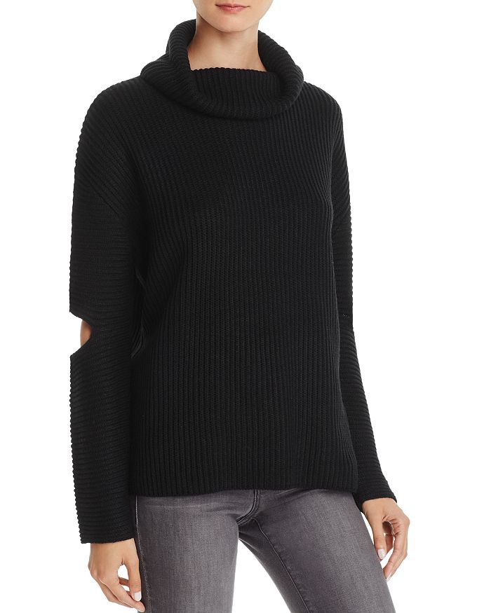 AQUA Slit Sleeve Cowl Neck Sweater - 100% Exclusive | Bloomingdale's