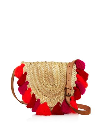 Soeur Du Maroc - Tassel Straw Crossbody