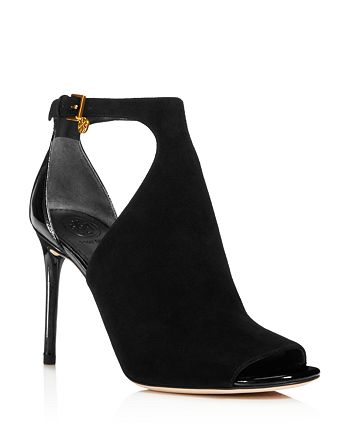 Tory Burch Women's Ashton Suede & Patent Leather Booties | Bloomingdale's