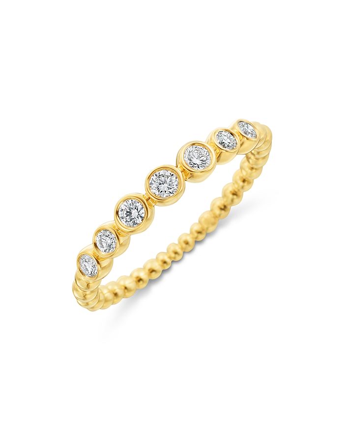 Gumuchian 18k Yellow Gold Seven Diamond Nutmeg Ring In White/gold