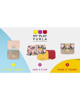 FURLA Metropolis My Play ショルダーバッグ レディース Furla MY PLAY Interchangeable Metropolis Mini Leather Flaps