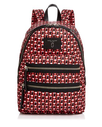 MARC JACOBS Biker Logo Scream Print Backpack 