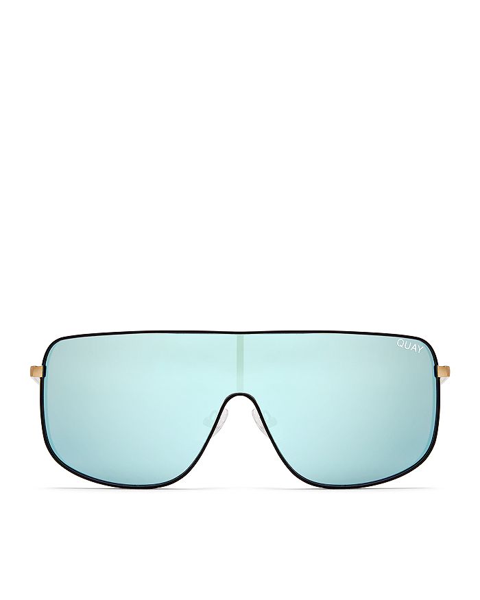 Quay - Women's Unbothered Mirrored Shield Sunglasses, 58mm