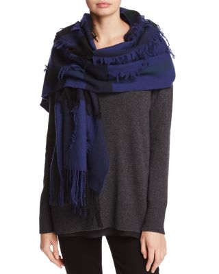 Burberry Collette Merino Wool & Cashmere Check Cape | Bloomingdales's