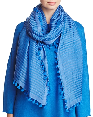 Eileen Fisher Embroidered Tassel Scarf at Bloomingdale's