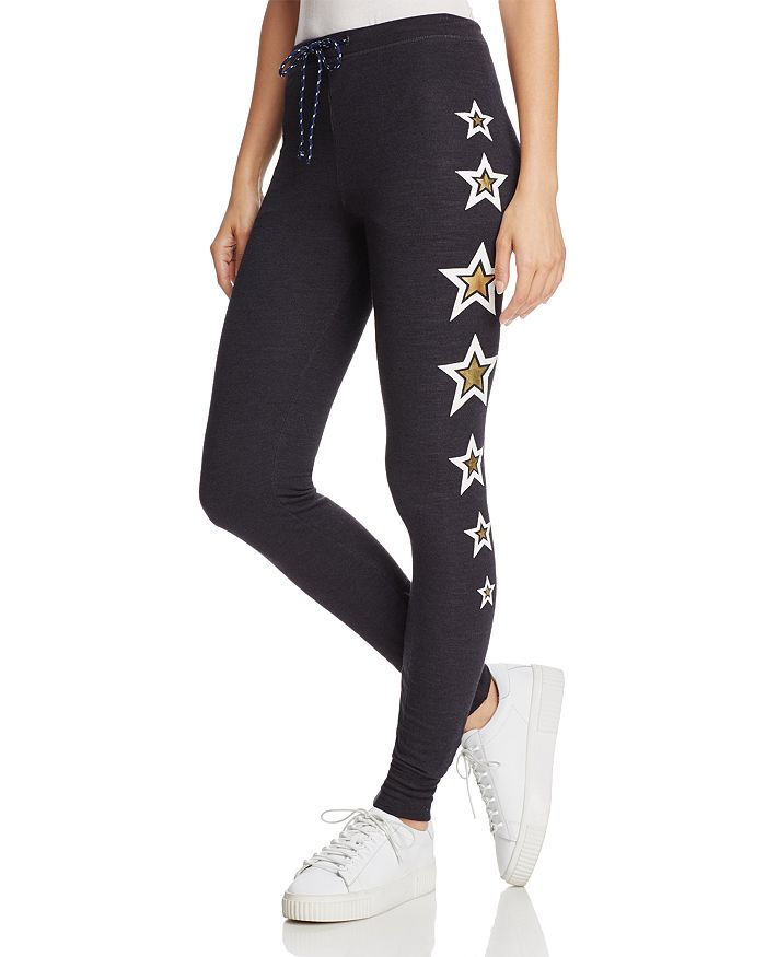 Sundry Metallic Star Skinny Sweatpants Bloomingdale s