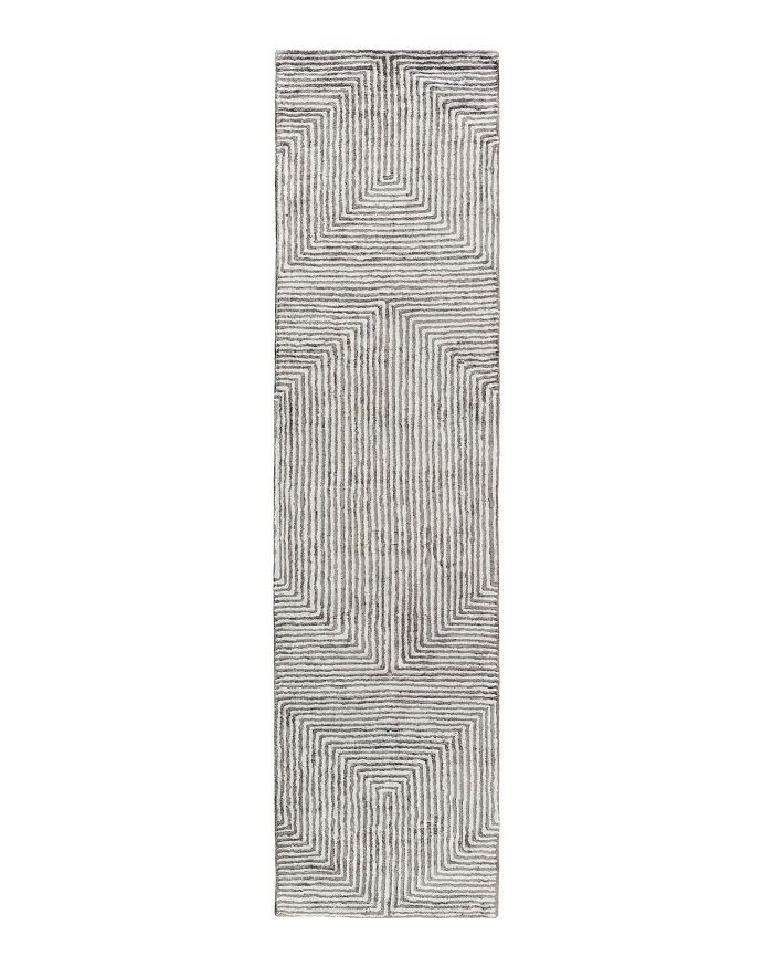 Surya Quartz Runner Rug, 2'6 X 10' In Light Gray/charcoal