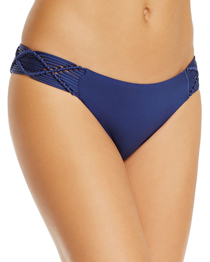Dolce Vita Macrame Hipster Bikini Bottom In Dark Blue