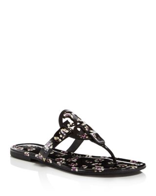 Miller Patent Leather Thong Sandals 