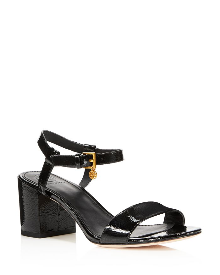 Tory Burch Women's Laurel Patent Leather Ankle Strap Sandals ...