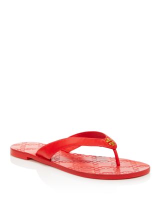 tory burch women's leather monroe thong sandals