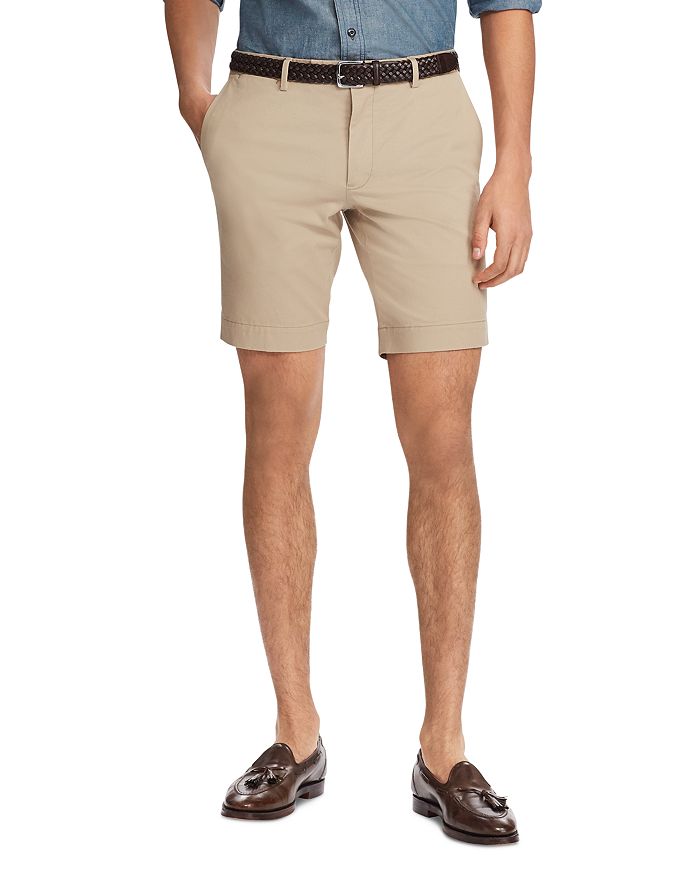 Shop Polo Ralph Lauren 9.5-inch Stretch Slim Fit Twill Shorts In Classic Khaki