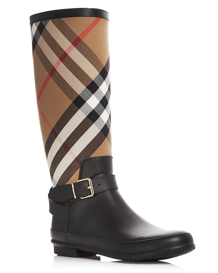 Keeping Dry with Style: Burberry Rubber Boots at Bloomingdale's