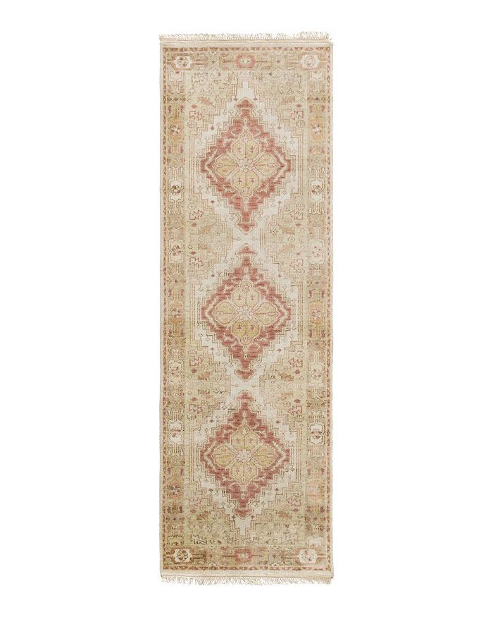 Surya Zeus Runner Area Rug, 2'6 X 8' In Rose/mauve/ivory