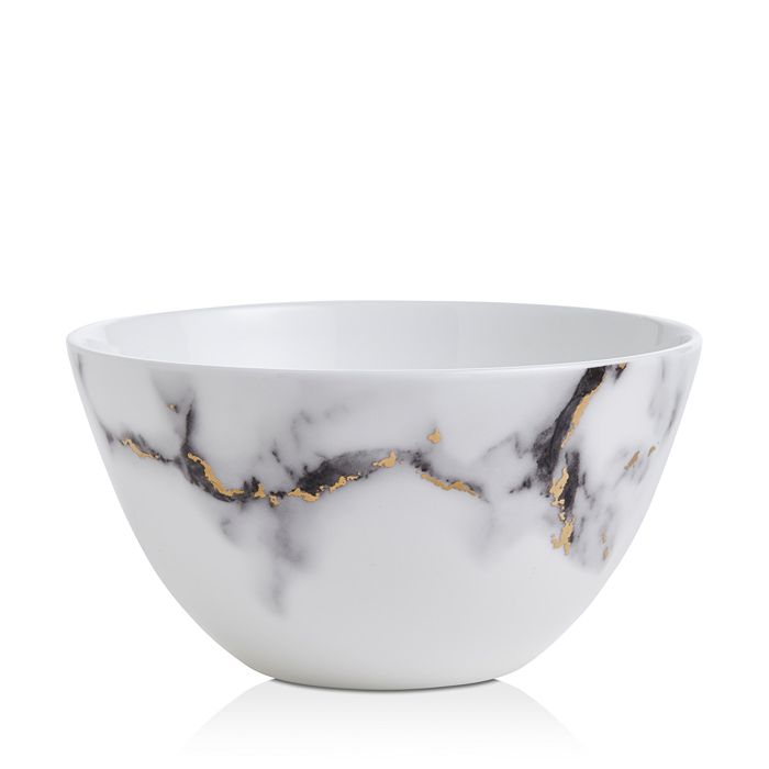 Shop Prouna Marble Cereal Bowl / All Purpose Bowl In Venice Fog
