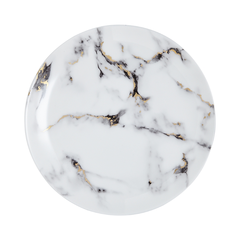 Prouna Marble Dinner Plate In Venice Fog