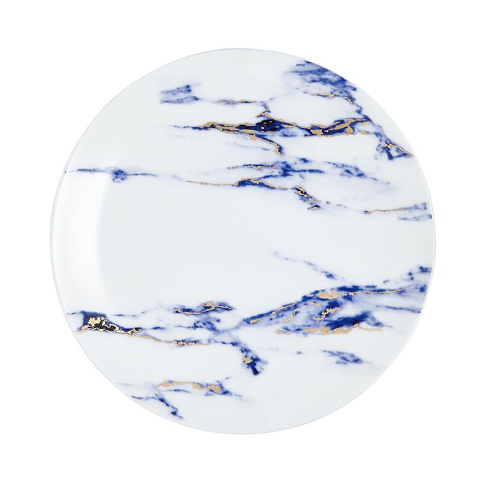 Shop Prouna Marble Dinner Plate In Azure