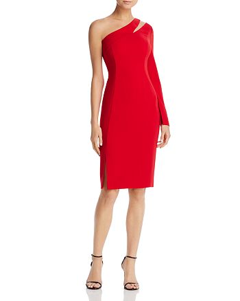 Fashion Dresses One Shoulder Dresses Laundry by Shelli Segal One Shoulder Dress red casual look 