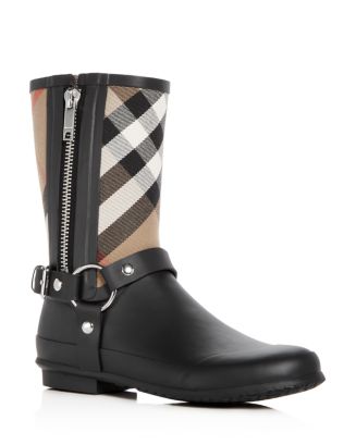 Burberry purchases Kids Signature Check Rain Boots