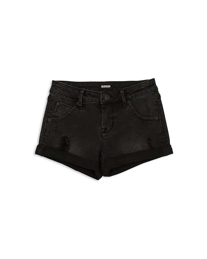 Hudson Girls' Distressed Cuffed Denim Shorts - Big Kid | Bloomingdale's
