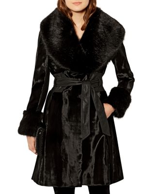 Black pony skin coat best sale