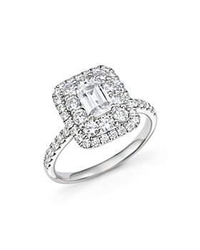 Bloomingdale's - Emerald-Cut Certified Diamond Engagement Ring in 14K White Gold, 2.0 ct. t.w. - 100% Exclusive