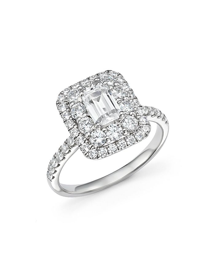 Bloomingdale's Emerald-cut Certified Diamond Engagement Ring In 14k White Gold, 2.0 Ct. T.w. - 100% Exclusive