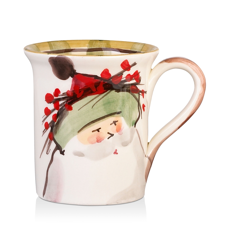 Vietri Old St. Nick Mug In Green