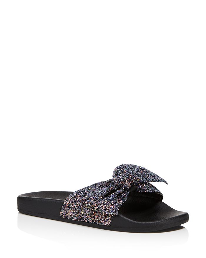 kate spade new york Women s Shellie Glitter Pool Slide Sandals