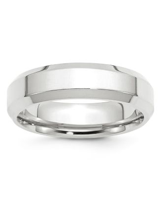 Bloomingdale's Men's 6mm Bevel Edge Comfort Fit Band in 14K White Gold - 100% Exclusive Back to results - Jewelry & Accessories - Bloomingdale's