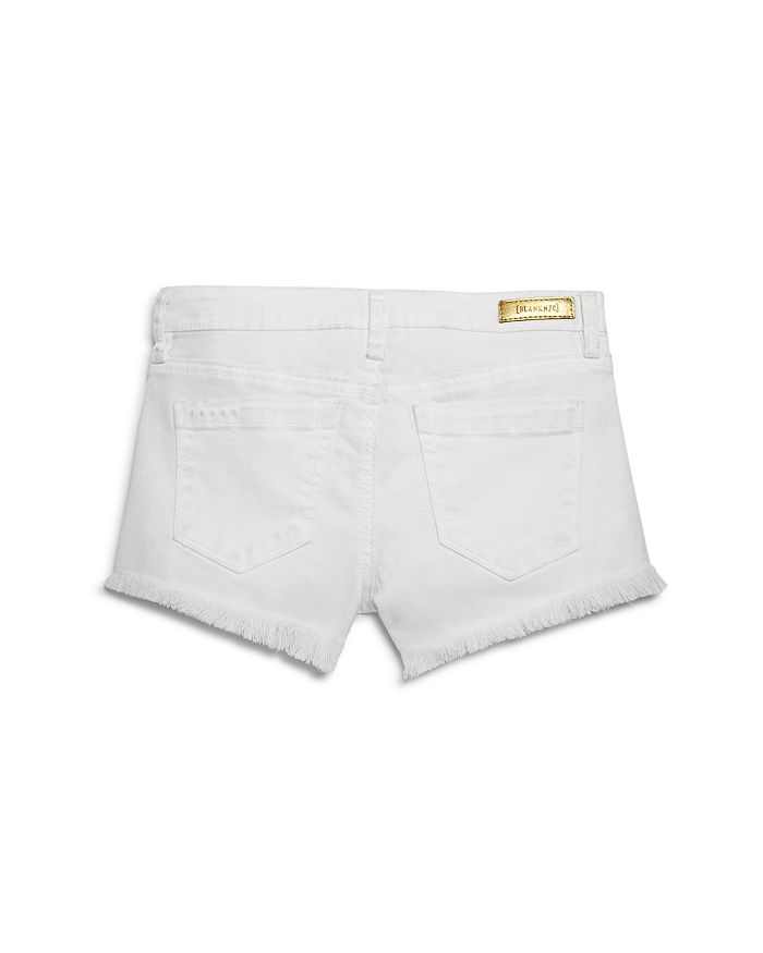 Shop Blanknyc Girls' White Cutoff Shorts - Big Kid In White Lines